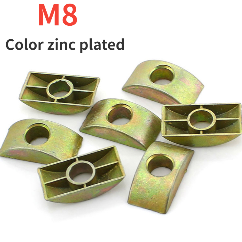 Half Moon Crescent - 5pcs M8 Half Moon/Crescent Nut Half