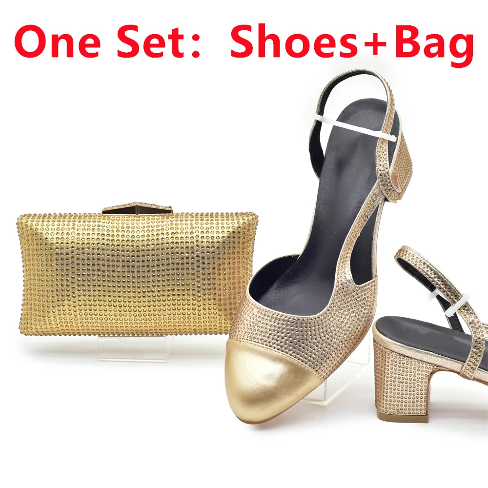 Women Bags And Shoes - Silver Shoe and Bag Set for