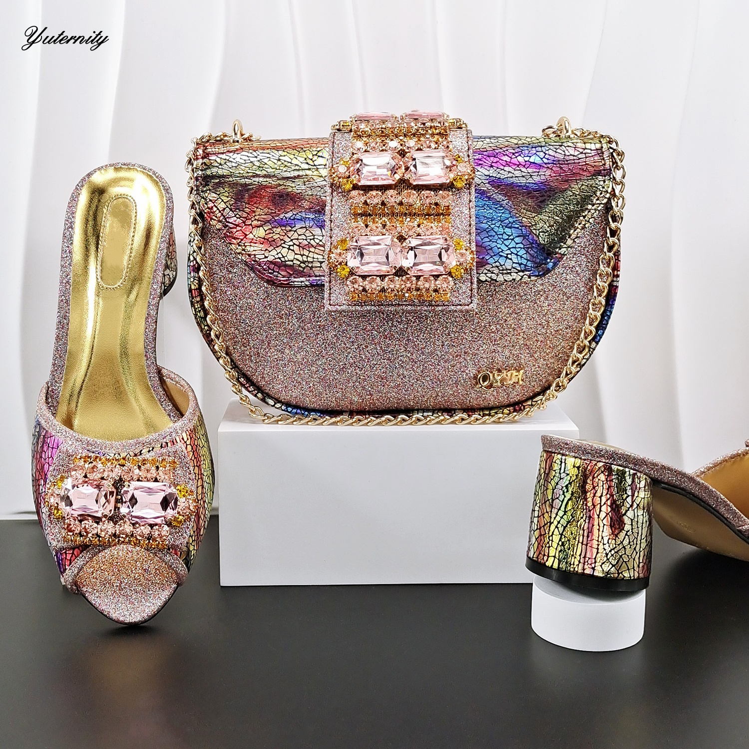 Women Bags And Shoes - New Design Fashion Rhinestone Sandal High