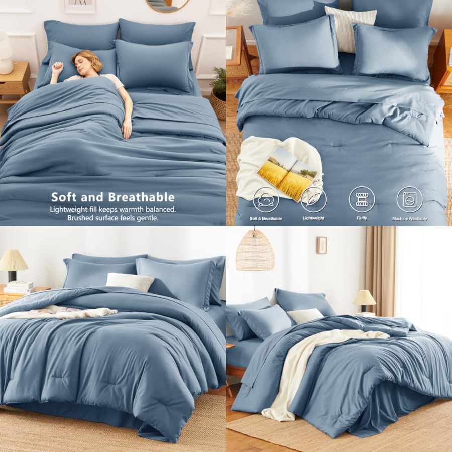 Women Bags Luxury - Size Comforter Sets - 7 Pieces