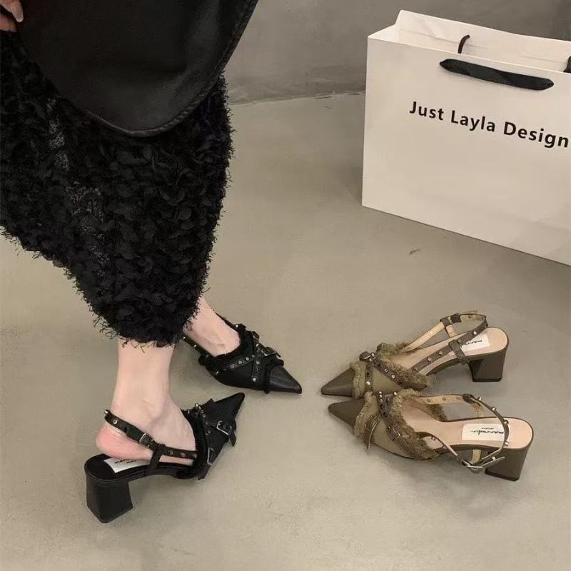 Women High Heel Shoes French B - Women Bags And Shoes 评论和价格