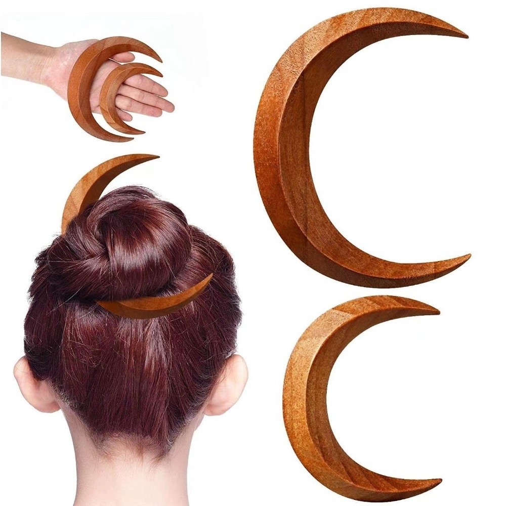Fashion Elegant Crescent Hair  - Half Moon Crescent 评论和价格