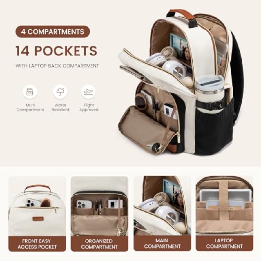 Laptop Backpack for Women with - Women'S Bags For Work 评论和价格