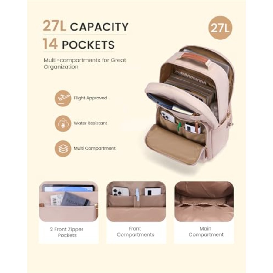 Laptop Backpack for Women with - Women'S Bags For Work 评论和价格