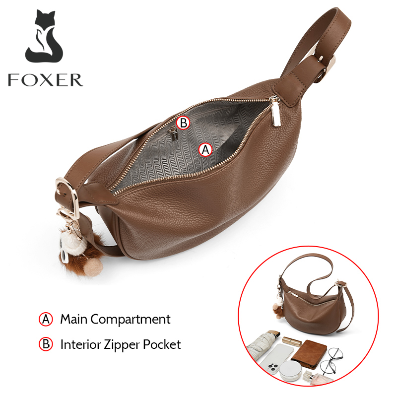 FOXER Light Luxury Women's Sho - Half Moon Crescent 评论和价格