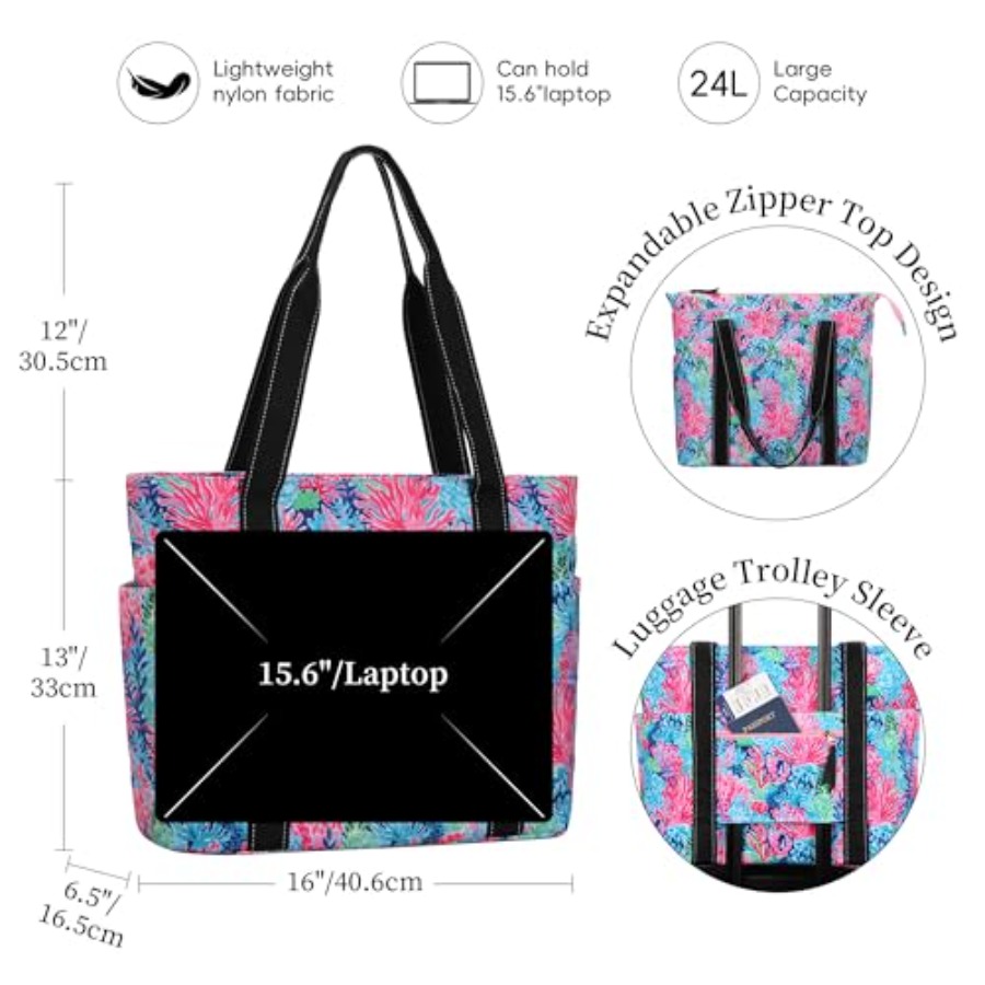 Tote Bag for Women with Laptop - Women'S Bags For Work 评论和价格