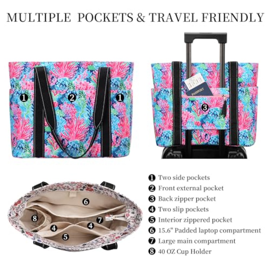Tote Bag for Women with Laptop - Women'S Bags For Work 评论和价格