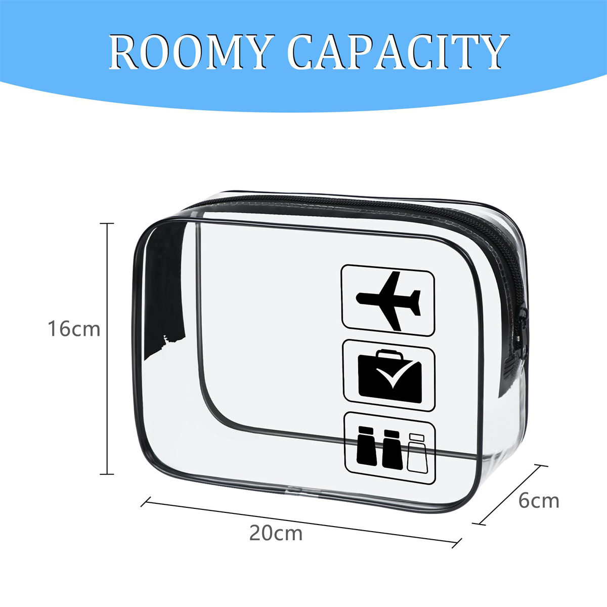 1 transparent toiletry bag, ca - Women Bags For Airport 评论和价格
