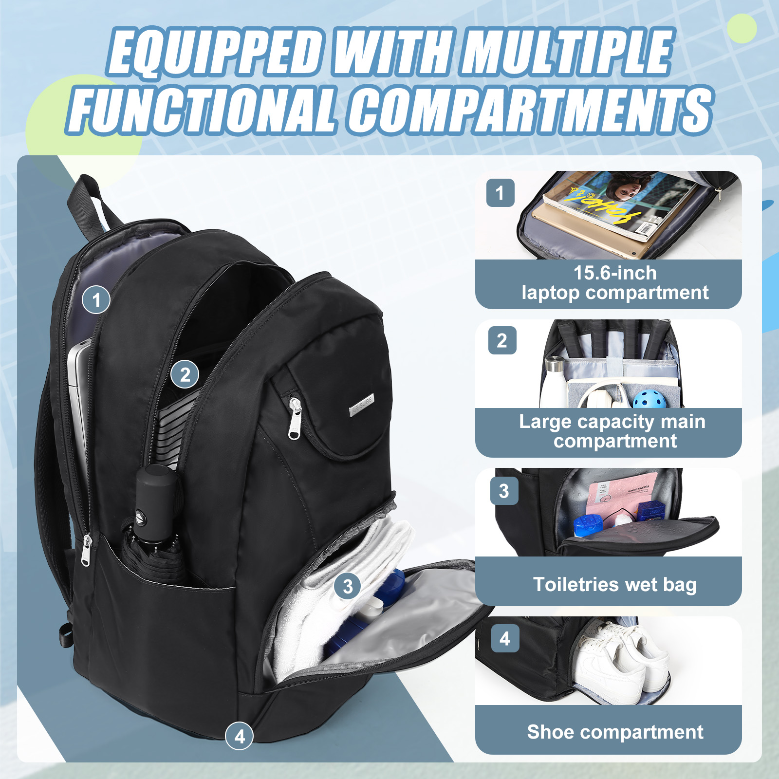 Tennis Bag Tennis Backpack 2 R - Women Bags And Shoes 评论和价格