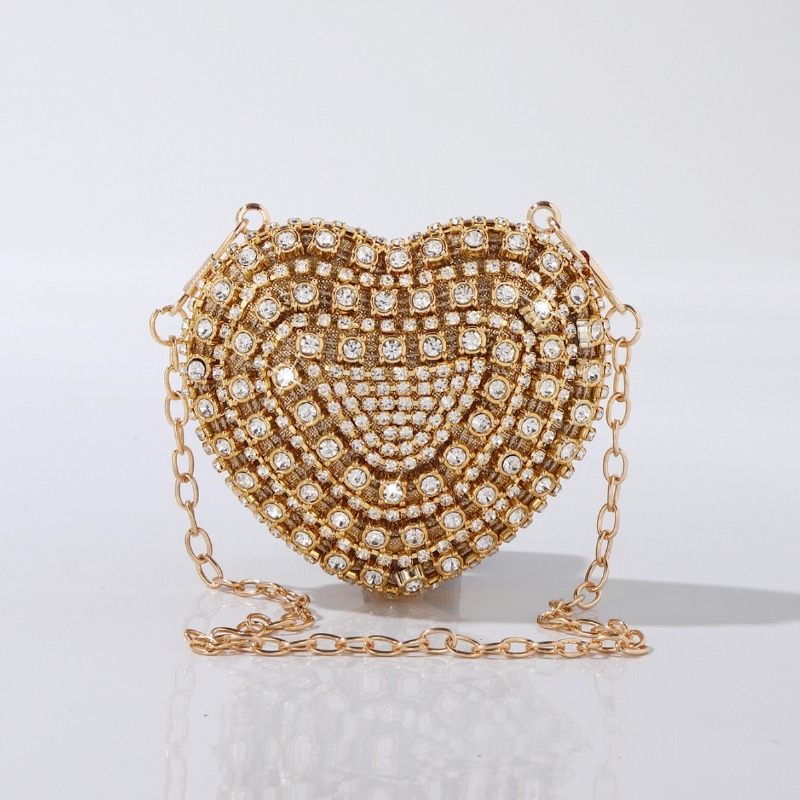 Mini Heart-shaped Diamond Sett - Women Bags Luxury 评论和价格
