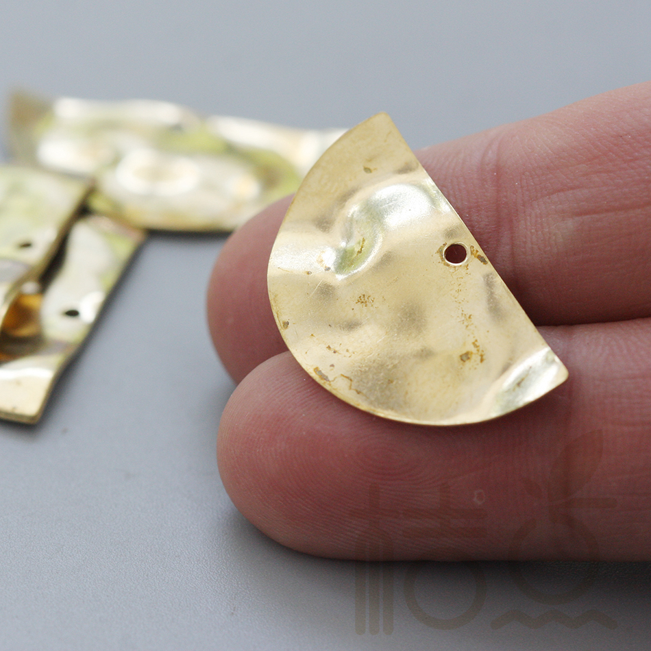 DIY Supply-Solid Brass Finding - Half Moon Crescent 评论和价格