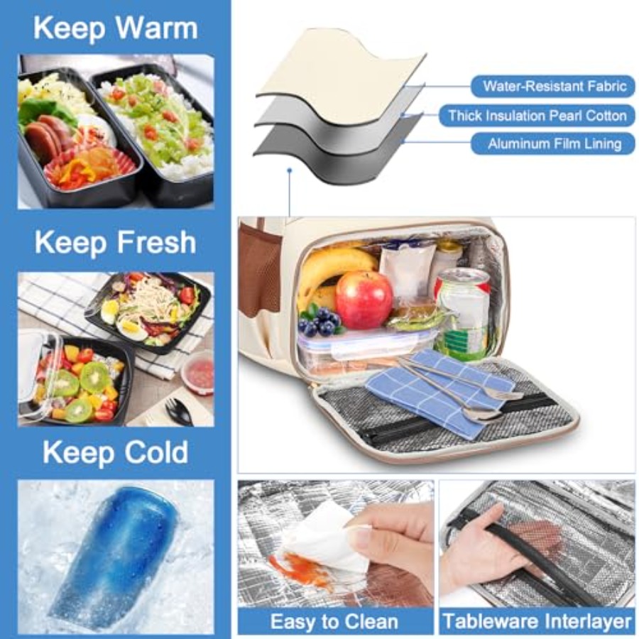 Backpack Lunch Bag for Women,  - Women'S Bags For Work 评论和价格