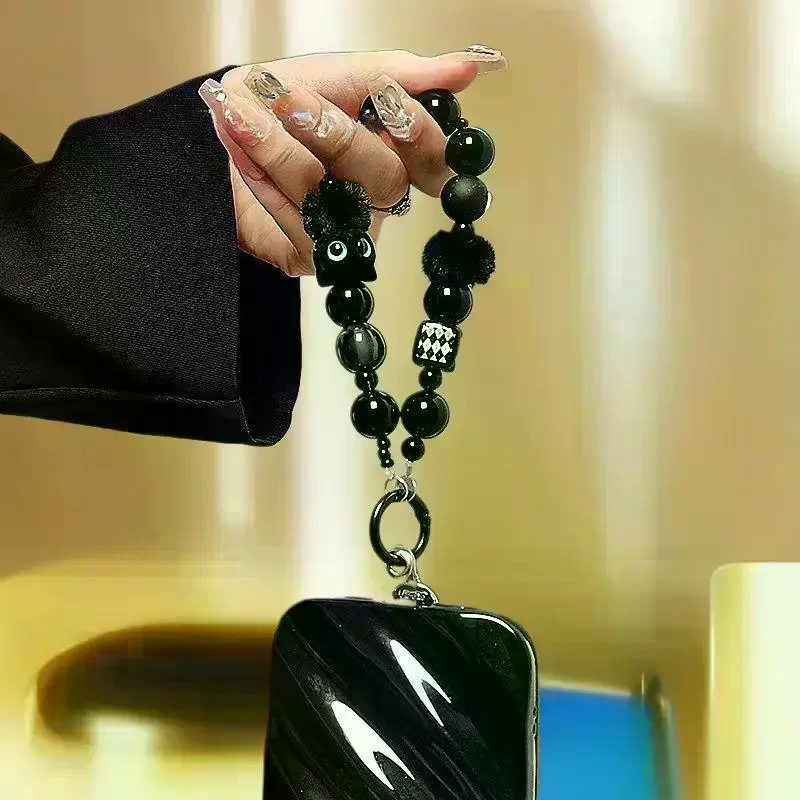 Luxury Black Fluffy Cat Phone  - Women Bags Luxury 评论和价格