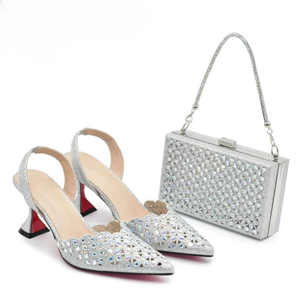 Silver Color Shoes and Bag for - Women Bags And Shoes 评论和价格