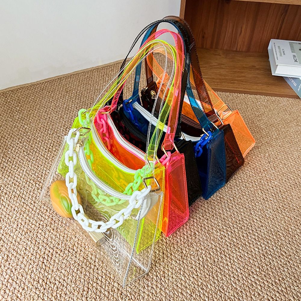 Fashion Ladies Jelly Bags PVC  - Jelly Bag Clear Pvc 评论和价格