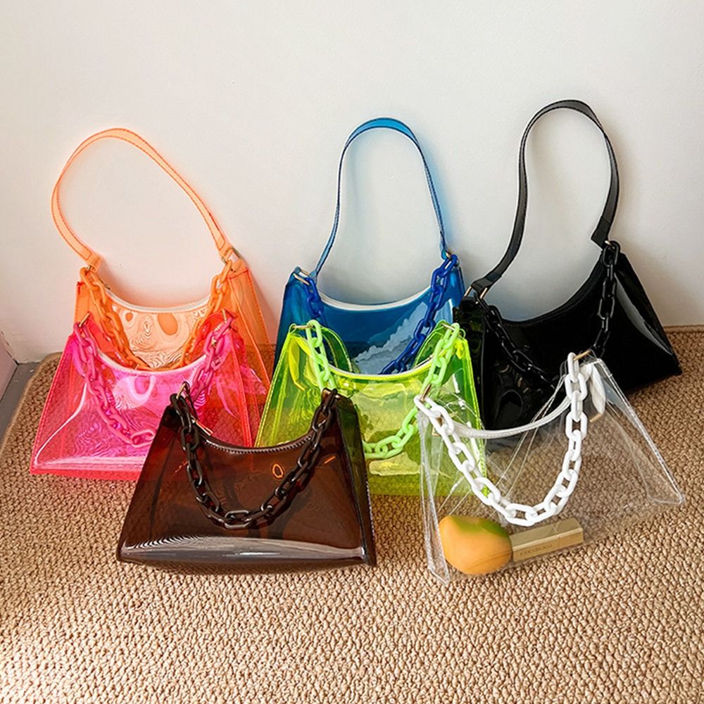 Fashion Ladies Jelly Bags PVC  - Jelly Bag Clear Pvc 评论和价格