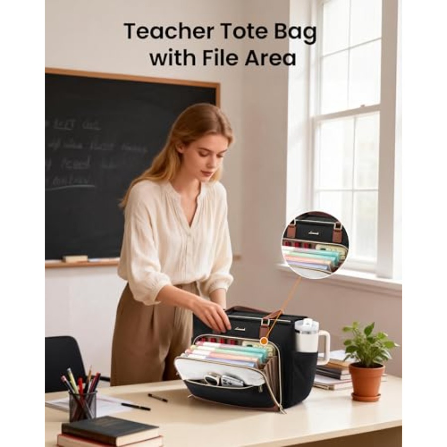 LOVEVOOK Teacher Tote Bag, Lap - Women'S Bags For Work 评论和价格