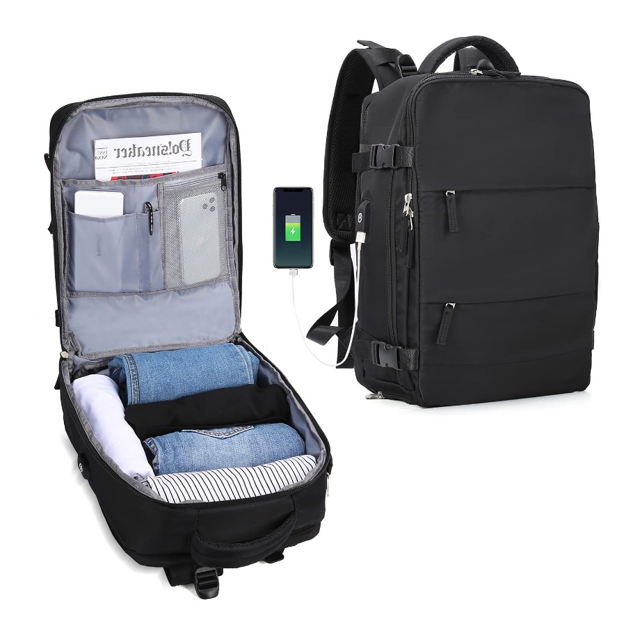 【New Arrival】Black Travel Back - Women'S Bags For Work 评论和价格