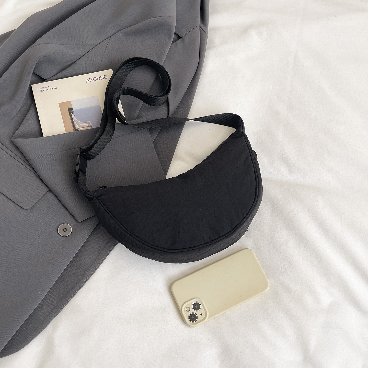 Women's Crescent Nylon Crossbo - Half Moon Crescent 评论和价格