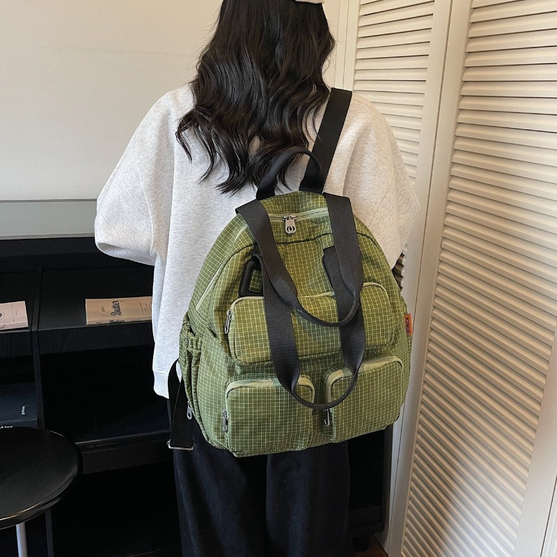 Multi-pocket Checkered Youth B - Women Bags In Sale 评论和价格