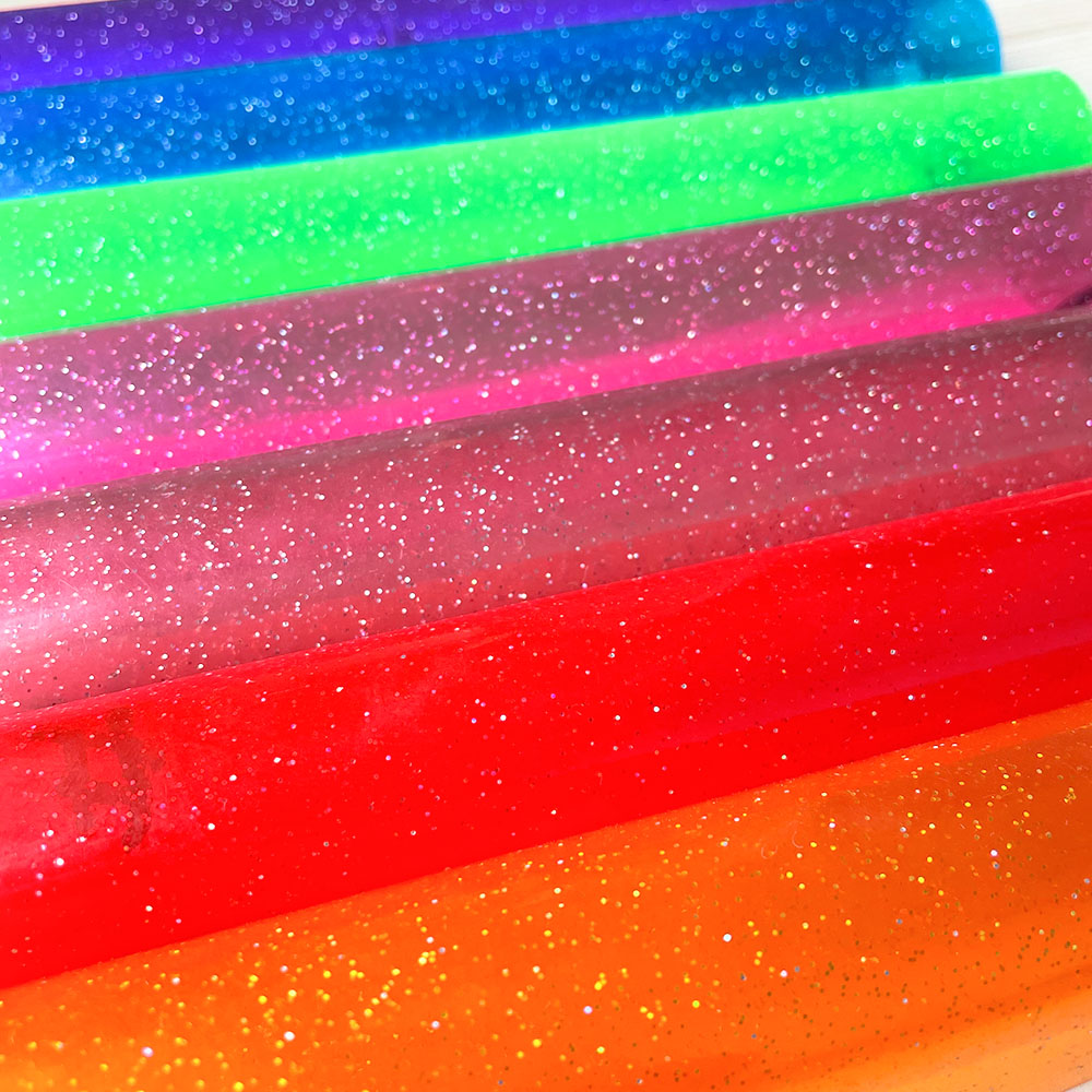 Clear With Glitter Powder PVC  - Jelly Bag Clear Pvc 评论和价格