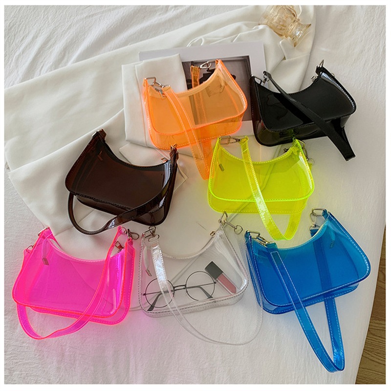 Clear Jelly Shoulder Bag For W - Jelly Bag Clear Pvc 评论和价格
