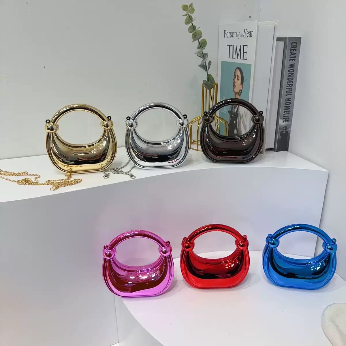 Mini Golden Evening Bag Purses - Women Bags Luxury 评论和价格