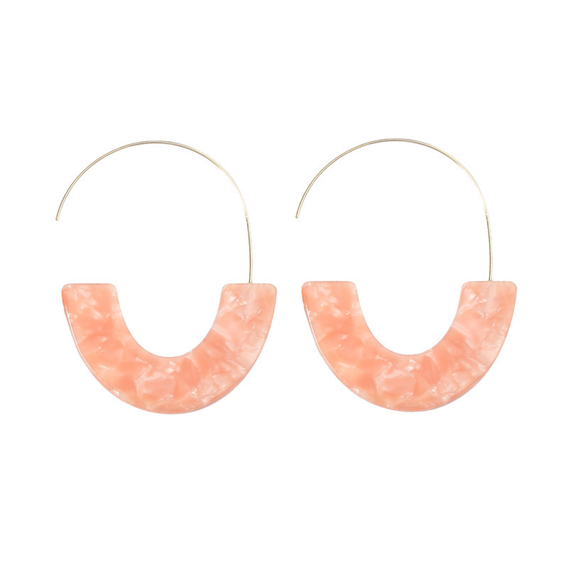 Moon Hoop Earrings Gold Brass  - Half Moon Crescent 评论和价格