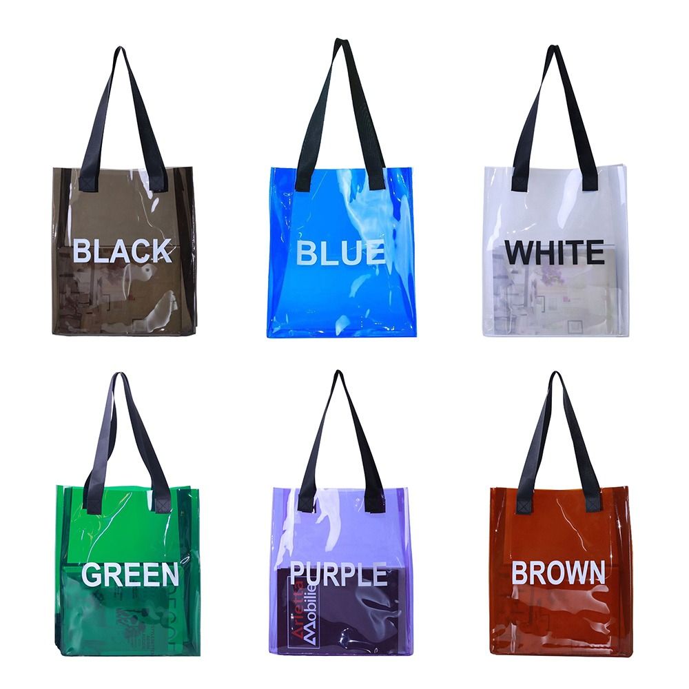 Transparent Tote Bag Portable  - Jelly Bag Clear Pvc 评论和价格
