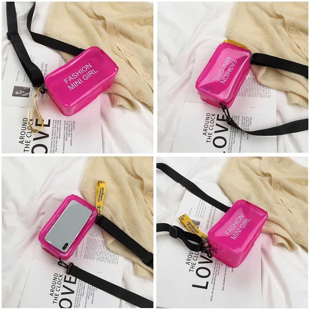 PVC Girls Handbags Sweet Candy - Jelly Bag Clear Pvc 评论和价格
