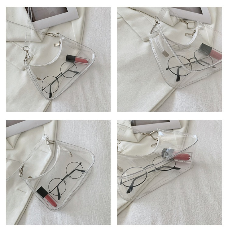 Fashion Lady Jelly Solid Color - Jelly Bag Clear Pvc 评论和价格