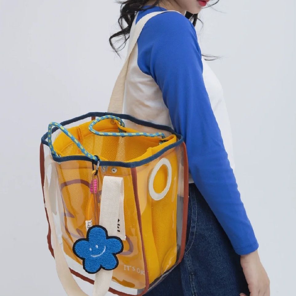 Clear Jelly Tote Women Shoulde - Jelly Bag Clear Pvc 评论和价格