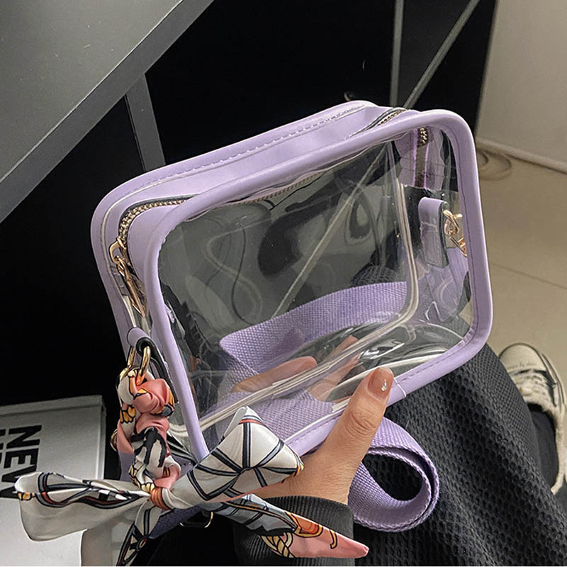 Clear Transparent Jelly Crossb - Jelly Bag Clear Pvc 评论和价格