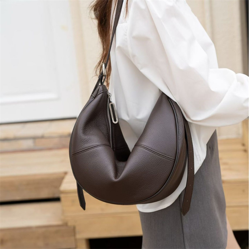 BURMINSA Luxury Genuine Leathe - Half Moon Crescent 评论和价格