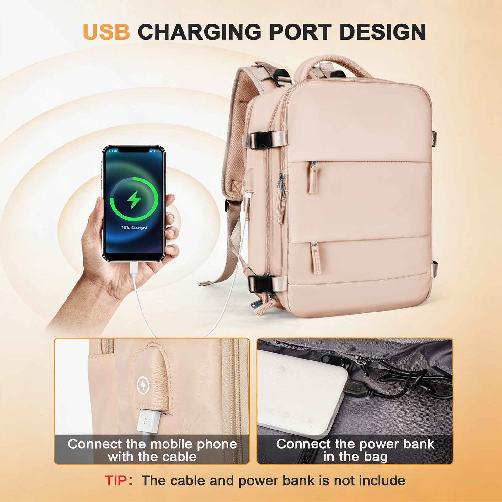 Large Travel Backpack for Men  - Women Bags And Shoes 评论和价格