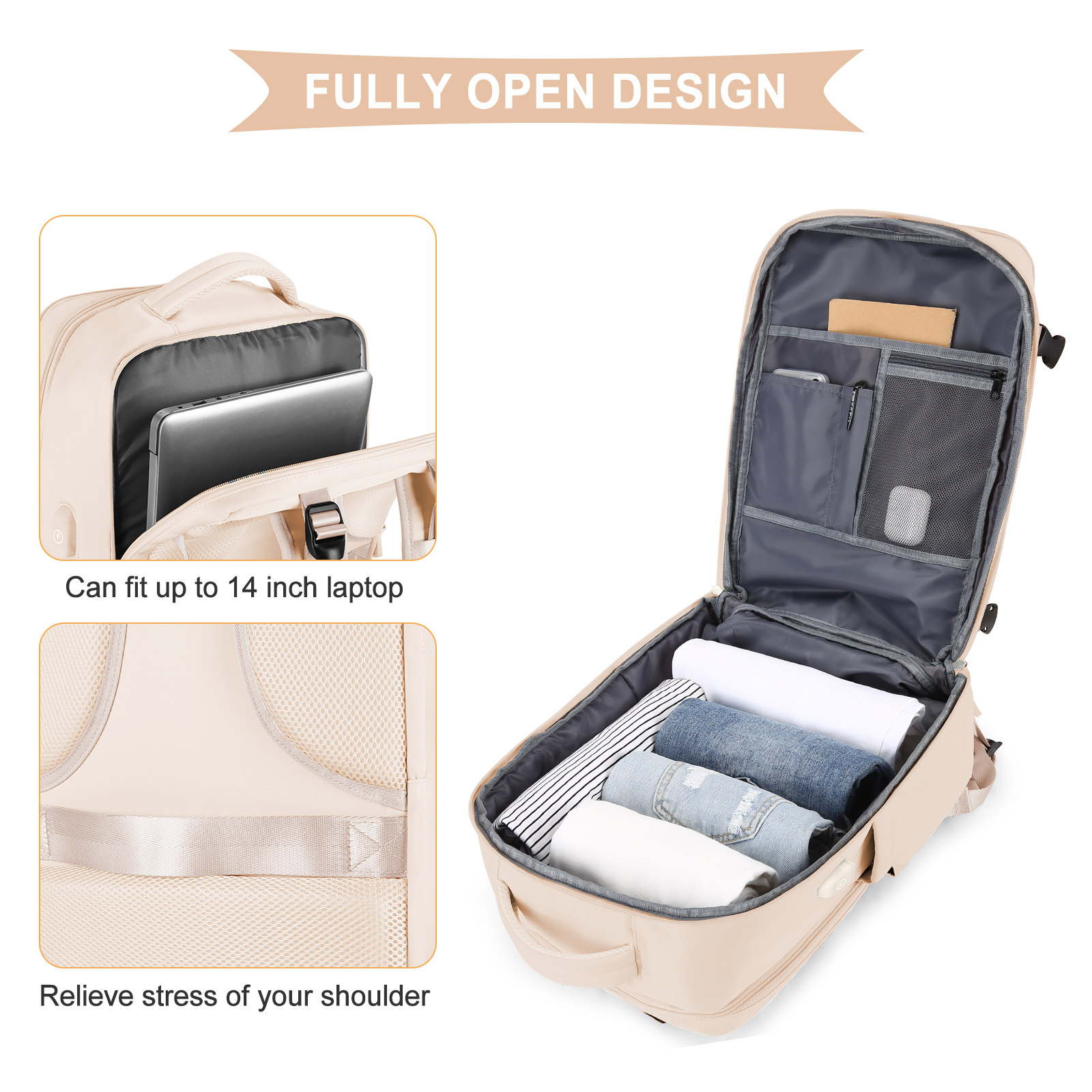Large Travel Backpack for Men  - Women Bags And Shoes 评论和价格