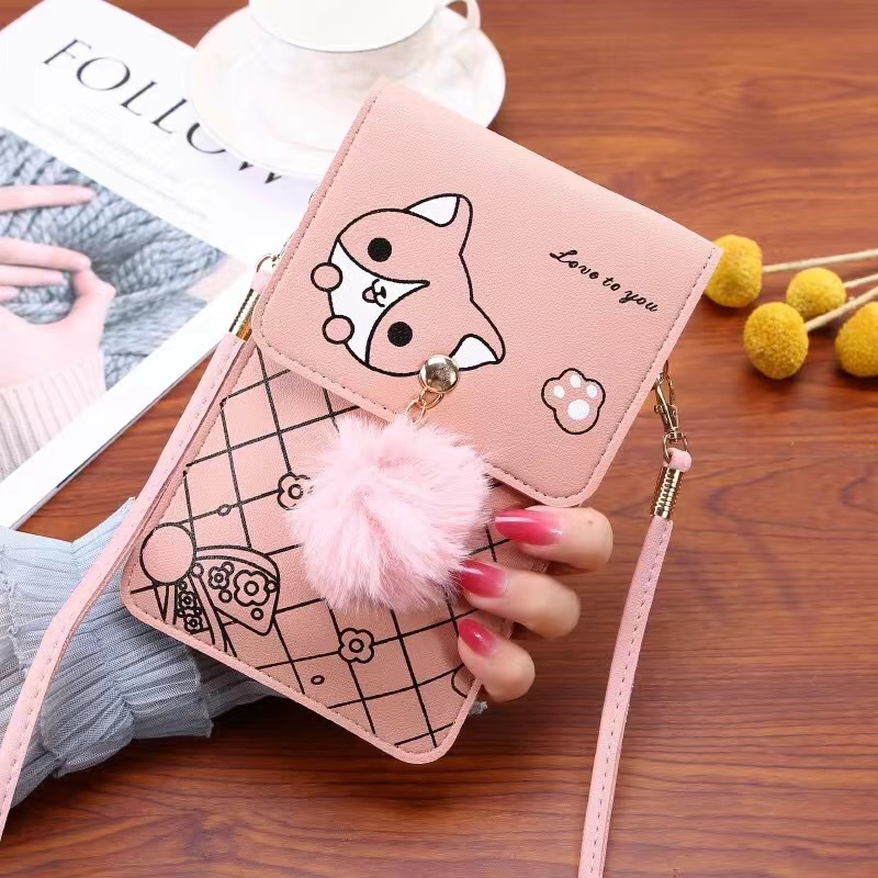 Cute Cartoon Pattern Touch-Scr - Women Bags Mini 评论和价格