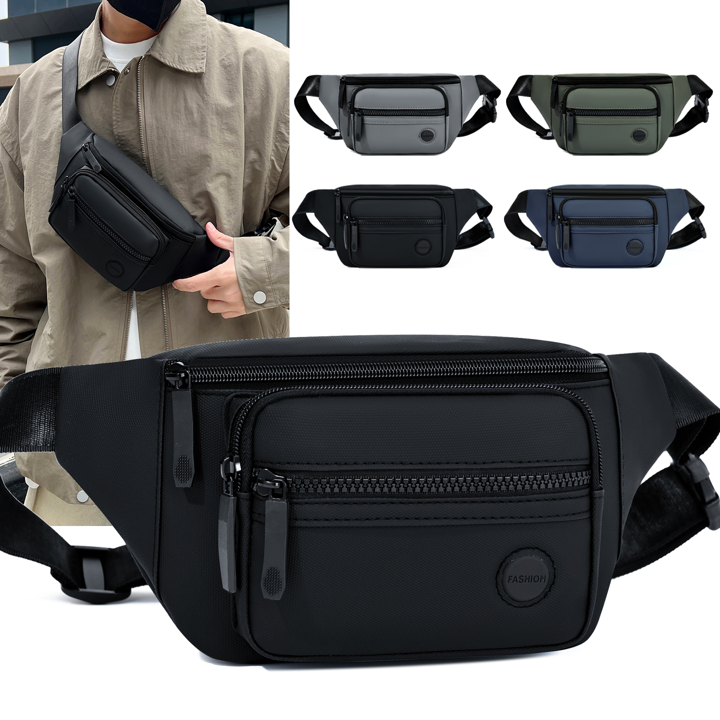 Unisex Waterproof Waist Bag Pa - Women'S Bags For Work 评论和价格