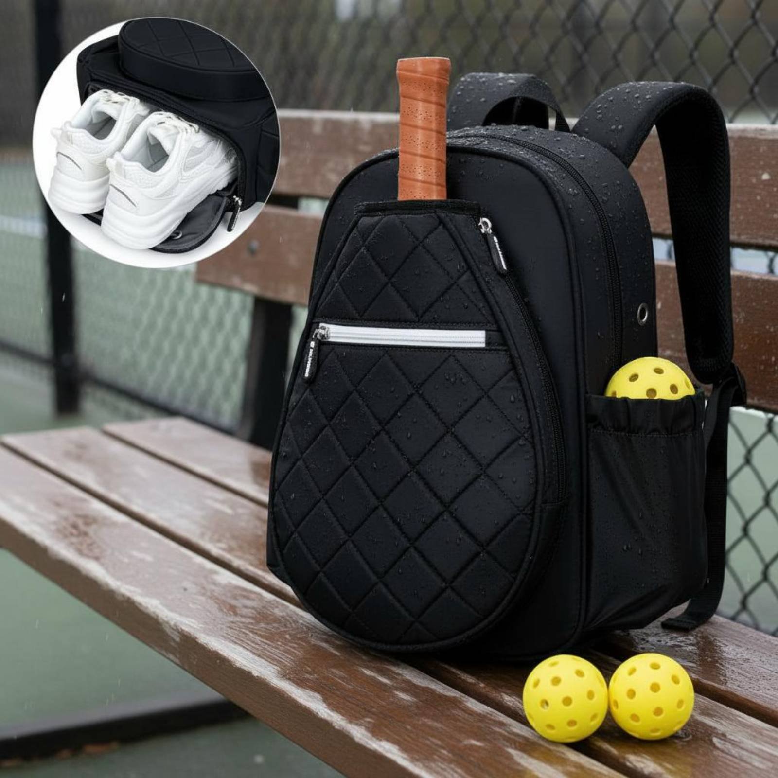 Quilted Pickleball Backpack Li - Women Bags And Shoes 评论和价格