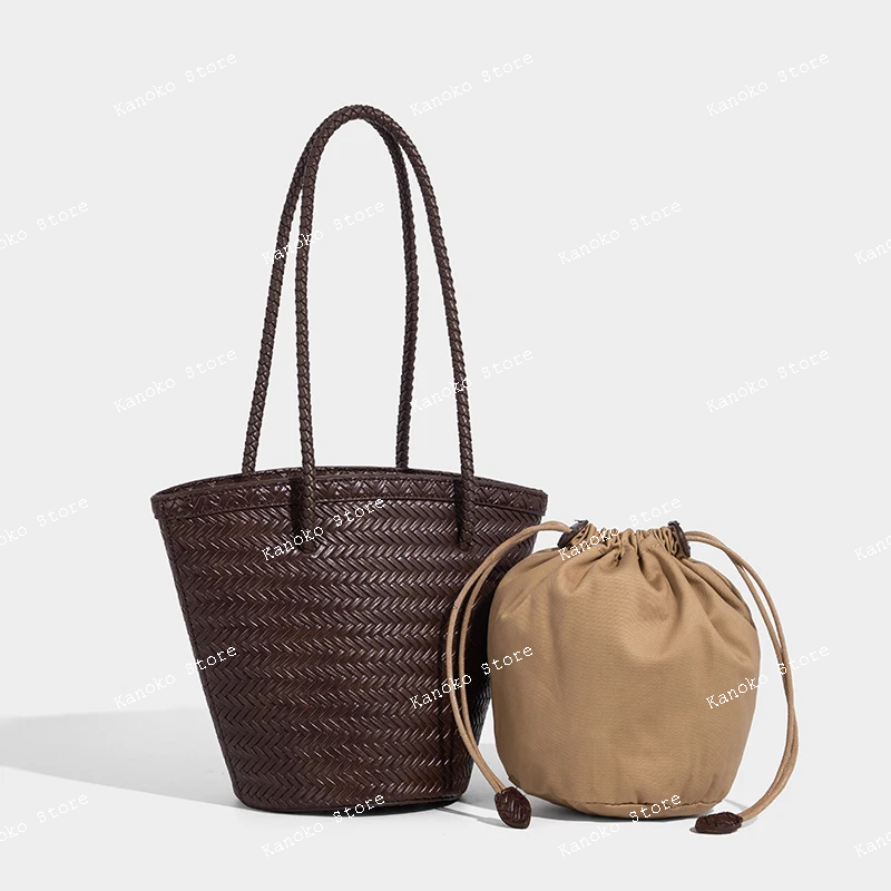 weave drawstring bucket undera - Women Bags Luxury 评论和价格