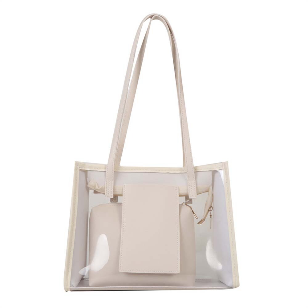 2pcs/set Elegant Transparent J - Jelly Bag Clear Pvc 评论和价格