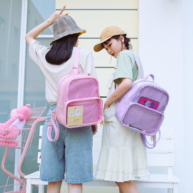 Cute Clear Transparent Women B - Jelly Bag Clear Pvc 评论和价格