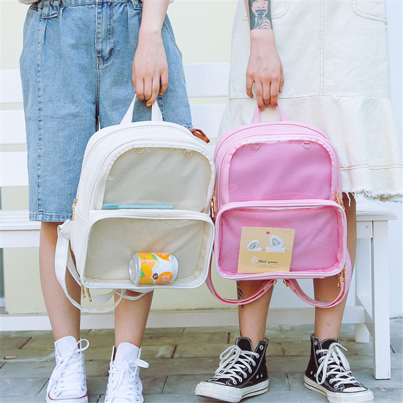 Cute Clear Transparent Women B - Jelly Bag Clear Pvc 评论和价格
