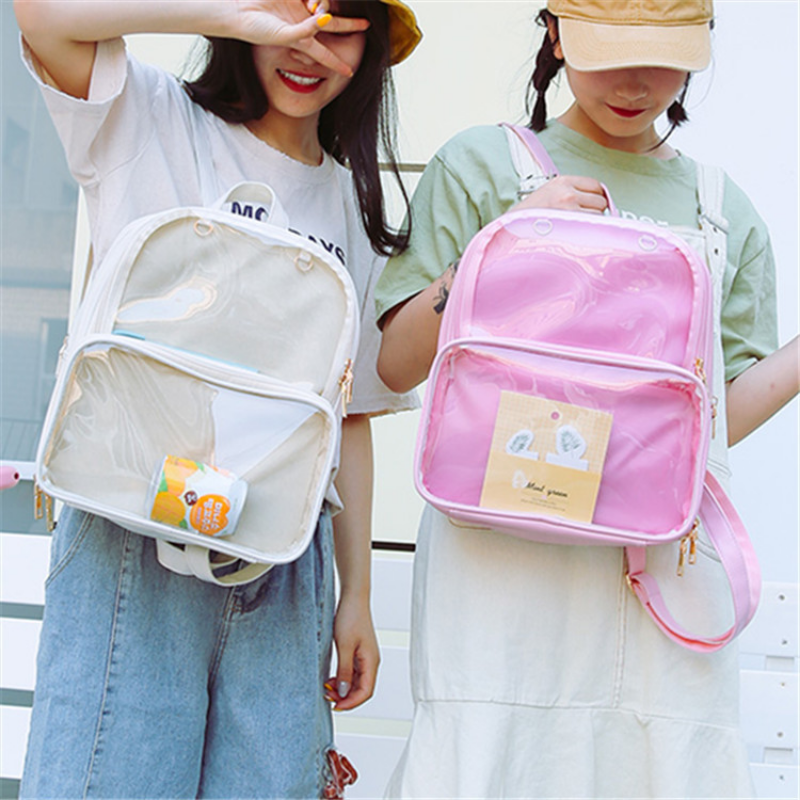 Cute Clear Transparent Women B - Jelly Bag Clear Pvc 评论和价格