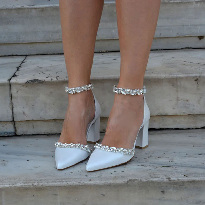 Pointed High Heel Thick Heel S - Women Bags And Shoes 评论和价格