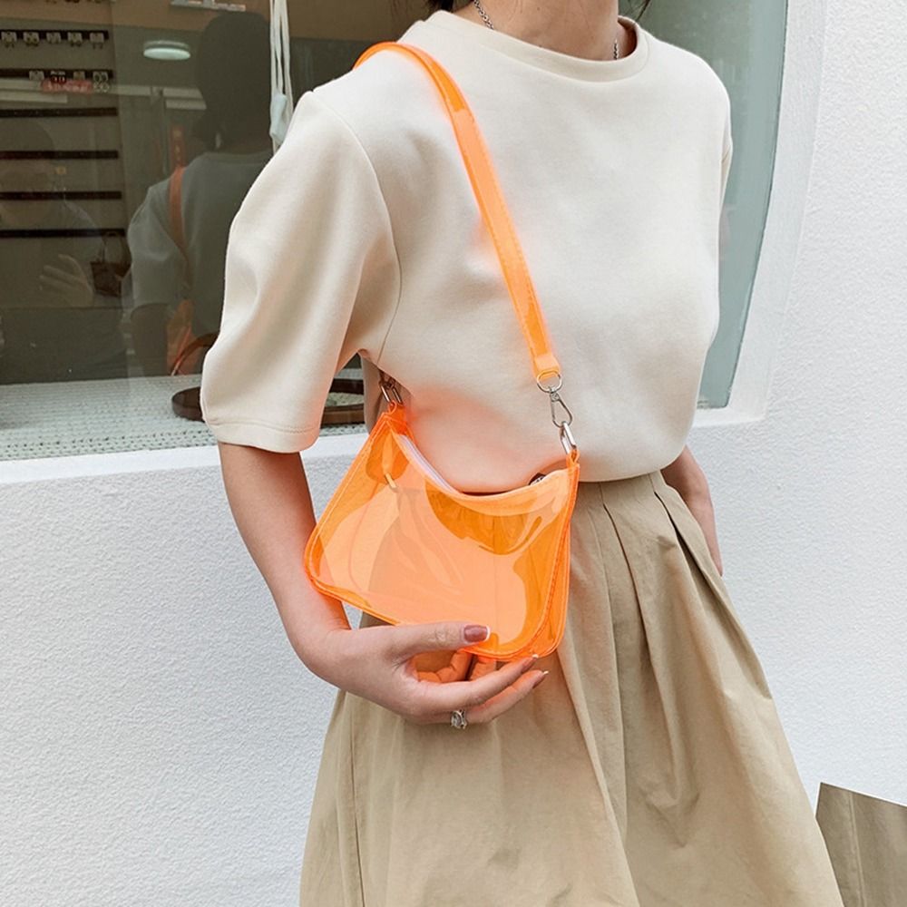Portable Jelly Color PVC Trans - Jelly Bag Clear Pvc 评论和价格