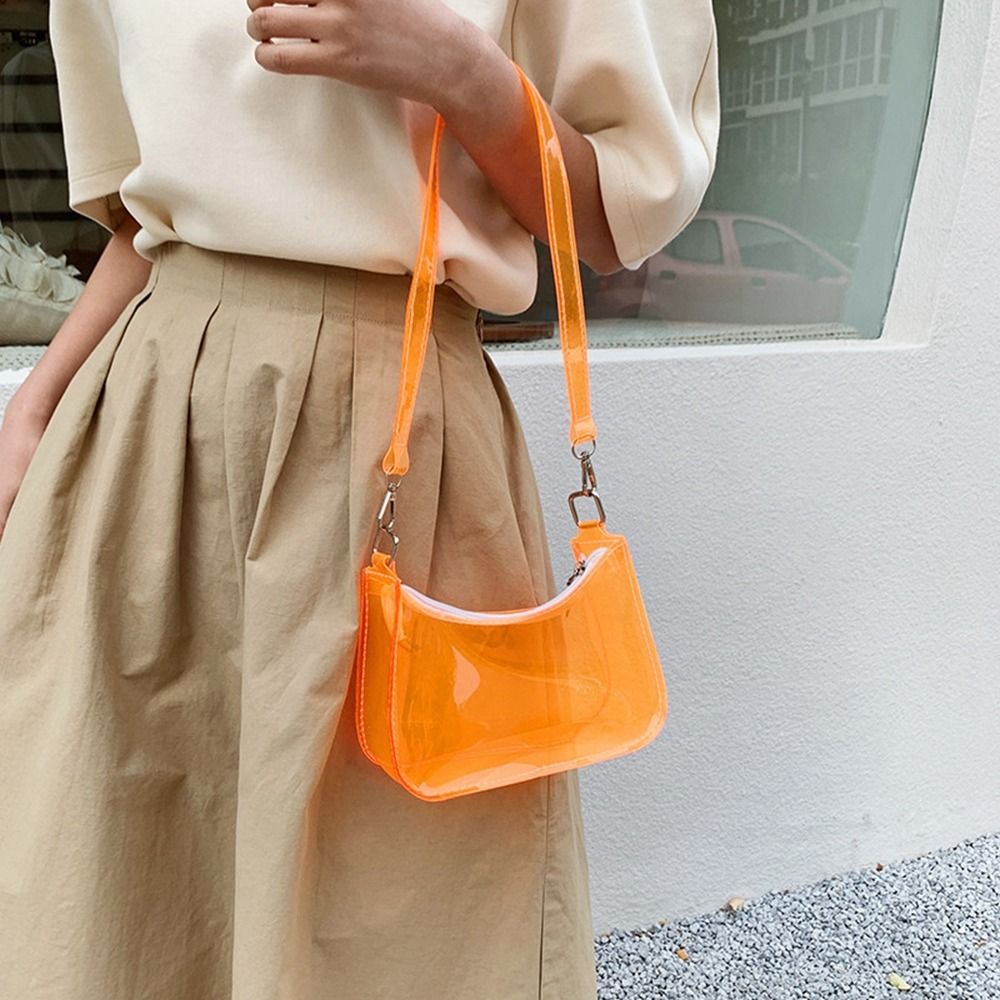 Portable Jelly Color PVC Trans - Jelly Bag Clear Pvc 评论和价格