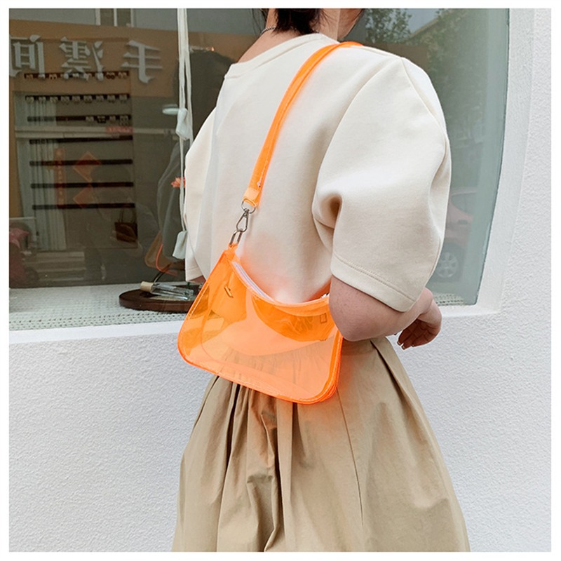 Clear Jelly Shoulder Bag For W - Jelly Bag Clear Pvc 评论和价格
