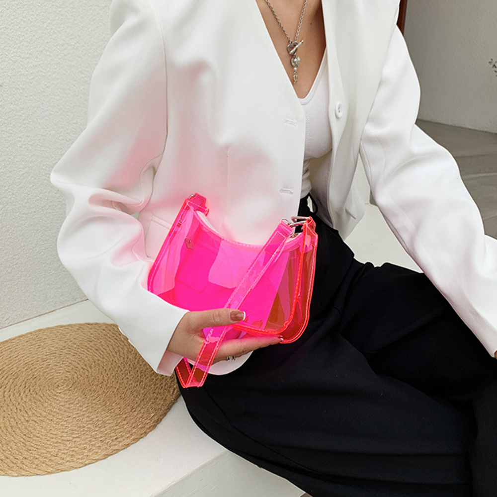 Summer Candy Color Transparent - Jelly Bag Clear Pvc 评论和价格