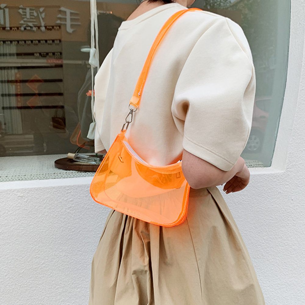 Summer Candy Color Transparent - Jelly Bag Clear Pvc 评论和价格
